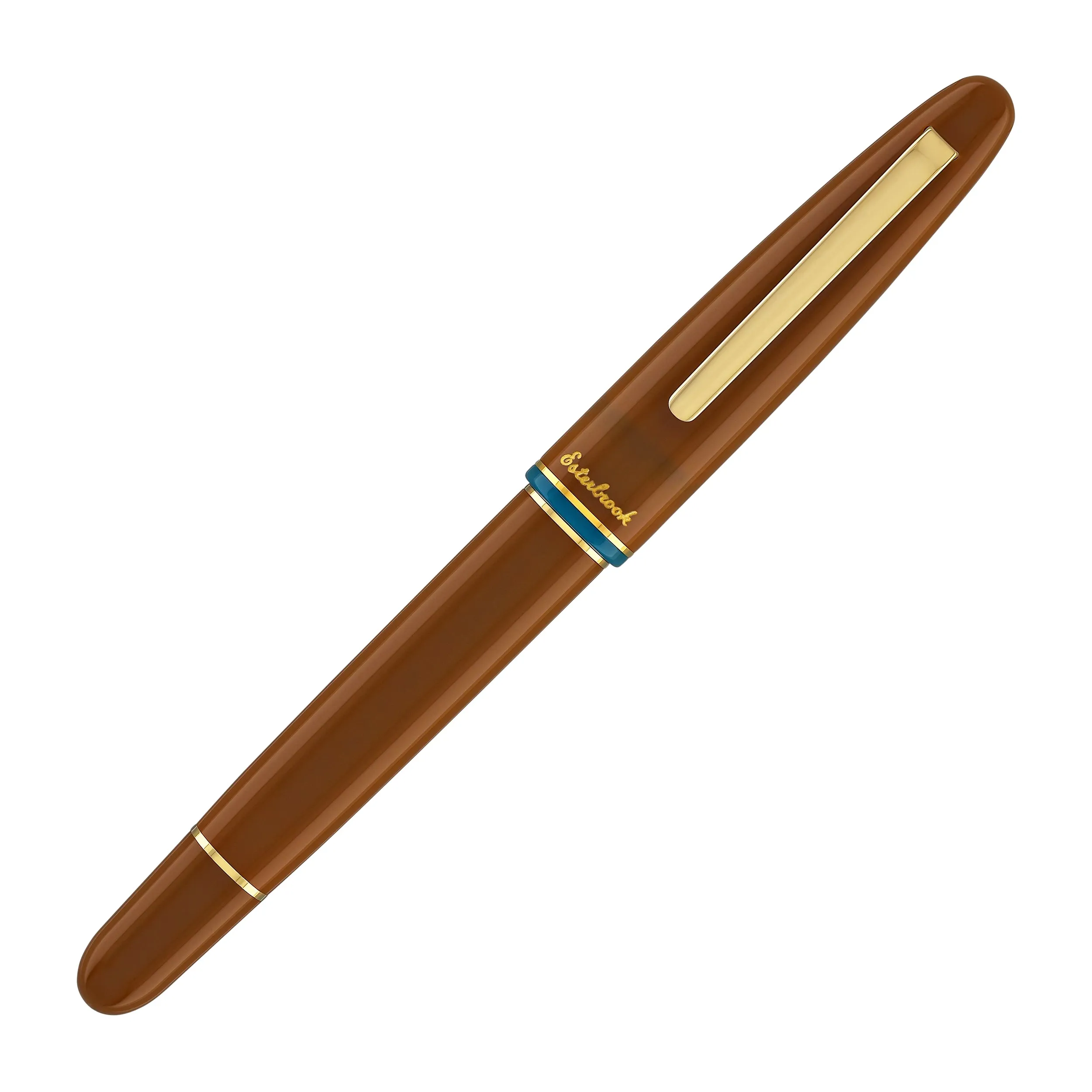 Esterbrook Estie Back to the Lands Button Piston Fountain Pen in Incredible Rock with Gold Trim