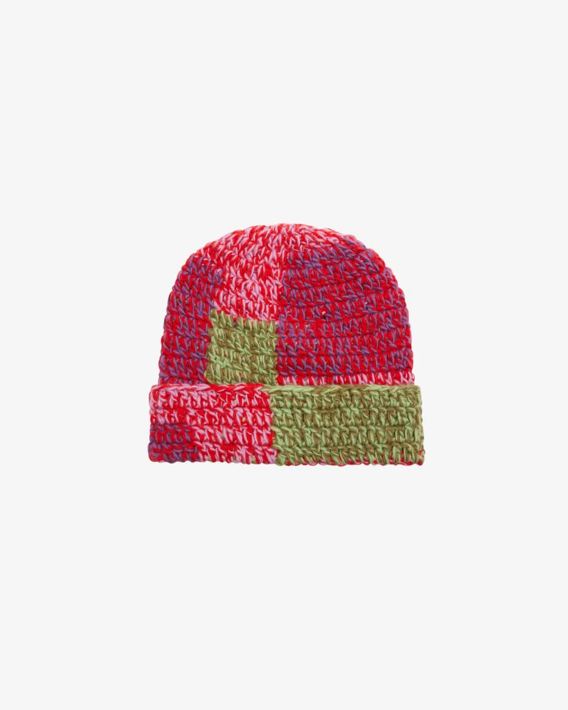 Patchwork Rib Beanie